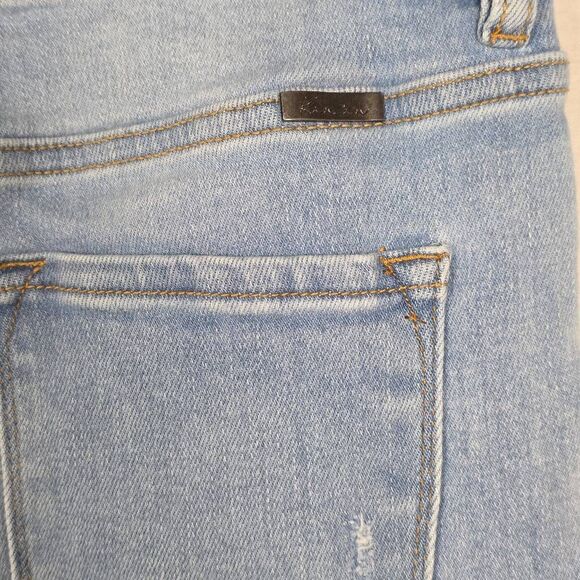 KanCan High Rise Skinny Jeans 7/27 Light Wash Distressed - Picture 5 of 13